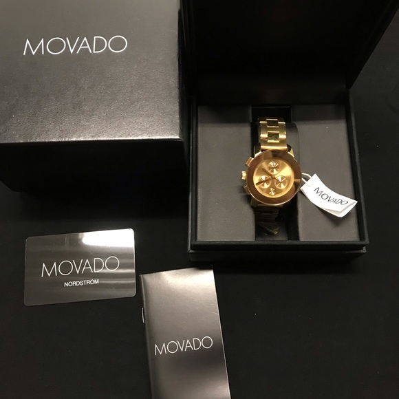 Movado Women\'s Bold Chronograph Yellow Gold Watch